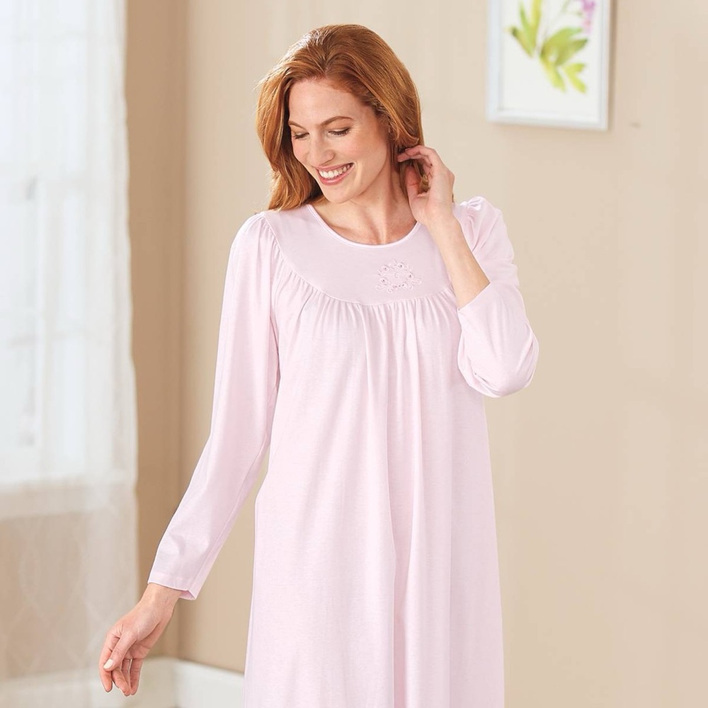 Calida Cotton Maxi Pink Nightgown